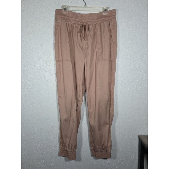 a new day Woman Large Blush Pink Pants Drawstring Elastic Jogger with Pockets - Picture 1 of 5
